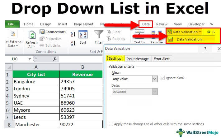 Create A Drop Down List In Excel Daily Blowg